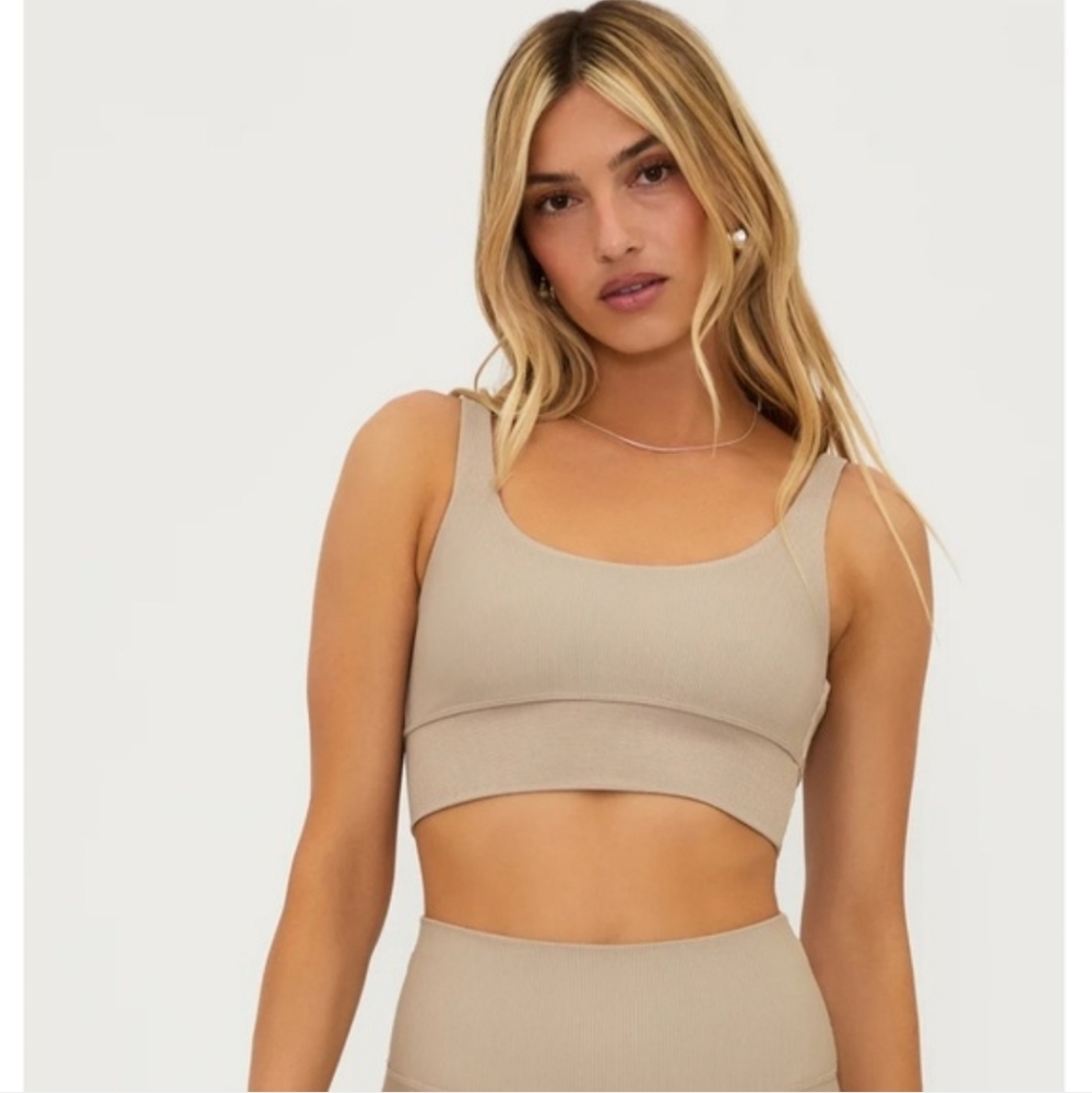NWT Beach RiotLeah Rib-Knit Crop Top Size L